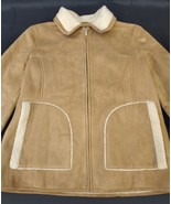 Weather Tamer Faux Suede Coat Sherpa Lined Jacket Western Unisex Large (... - $459.77 MXN