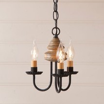 Small Chandelier in Americana Pearwood - 3 Light - £205.29 GBP