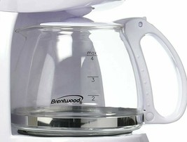 Coffee Maker 4 Cup Replacement Pot **Carafe Only** - White - £22.67 GBP