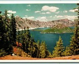 Crater Lake Oregon OR United Airlines Issued UNP Unused Chrome Postcard I6 - $4.90