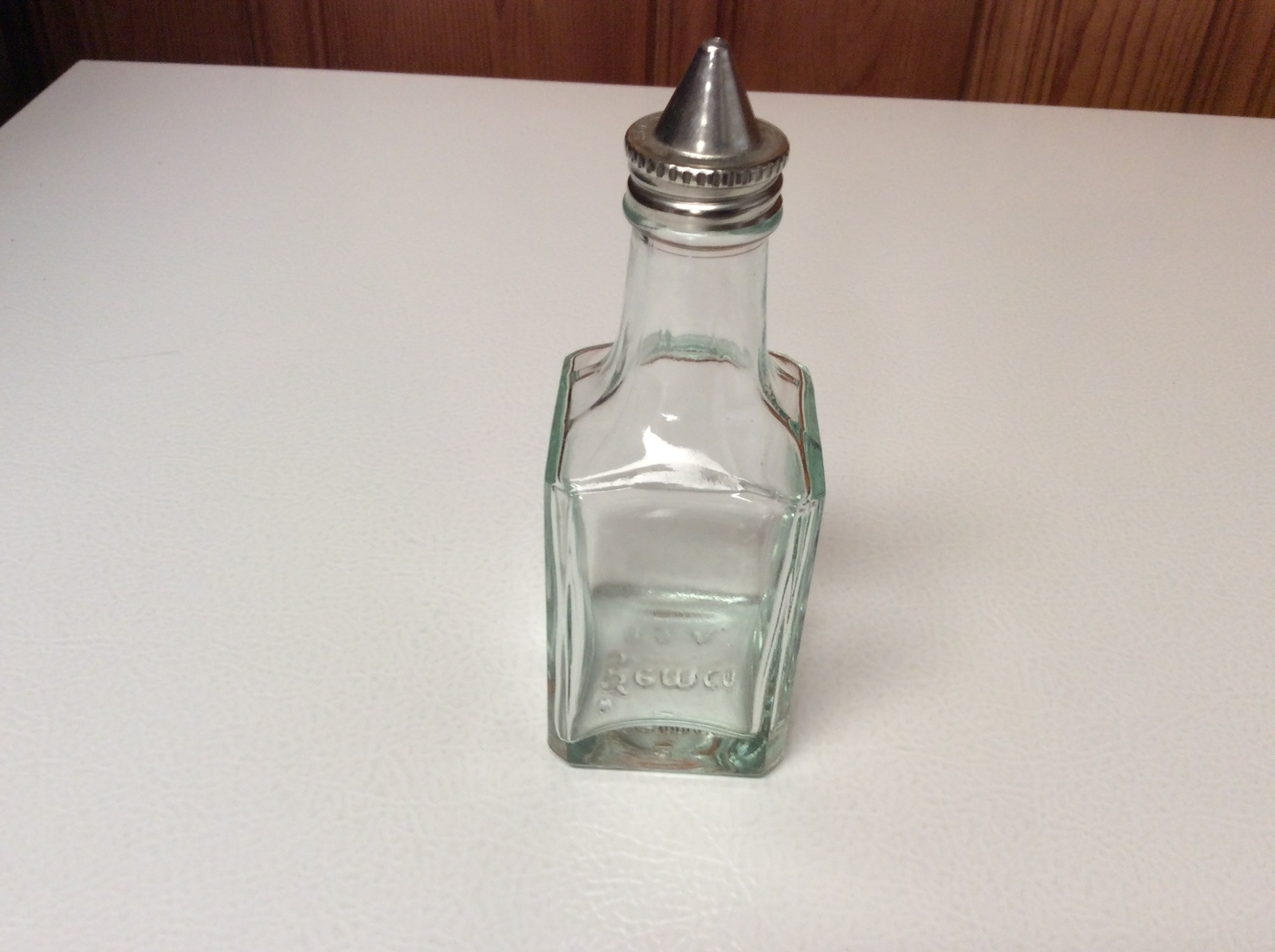 Vintage GEMCO Oil Vinegar Glass Cruet Bottle w/ metal Screw-on Lid - $6.99