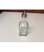 Vintage GEMCO Oil Vinegar Glass Cruet Bottle w/ metal Screw-on Lid - £5.50 GBP