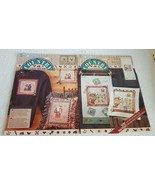 Lot Of 2 Daisy Kingdom No Sew Fabric Country Easy Heirlooms Banner Pillow - $247.32 MXN
