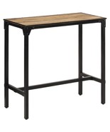 vidaXL Outdoor Bar Table Natural wood Solid mango wood Tall Durable - $372.53