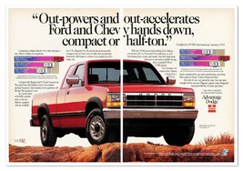 Dodge Dakota LE Club Cab Truck Vintage 1992 2-Page Print Magazine Ad - $12.30
