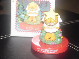 Enesco Garfield Angel All Dressed Up And No Place To Party Figurine M/W/... - £19.73 GBP