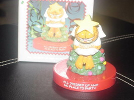 Enesco Garfield Angel All Dressed Up And No Place To Party Figurine M/W/Box 1978 - £19.45 GBP