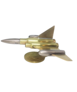Trench Art Style American Space Shuttle Cosmos Brass Model Handmade Toy ... - $41.61