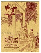 Old Southern Tea Room Menu Monroe Street in Vicksburg Mississippi 1950 Mammys - £129.92 GBP