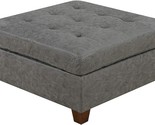 Poundex Living Room Cocktail Ottoman in Antique Grey - $386.99