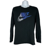 Nike Men&#39;s Dri-Fit Athletic Cut Long Sleeved Crew Neck T-Shirt Size M Black - £14.55 GBP