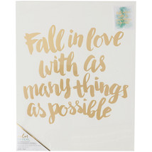 Crate Paper Color Reveal Collection Watercolor Panel 16 x 20 Fall in Love - $39.49