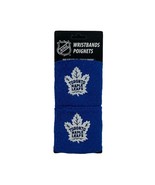 Toronto Maple Leafs Wristbands Sweatbands Two Pack Blue NHL - $10.57