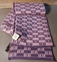 Jennifer Lopez Knitted Scarf 2 Tone Purple 63&#39;&#39; Reversible - €15,20 EUR