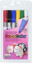 Uchida 200-6A 6-Piece Decocolor Fine Point Paint Marker Set - $19.79