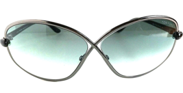 Tom Ford 65mm Gray Oversized Gradient Women&#39;s Sunglasses T1 - £103.66 GBP