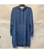 White Mark Womens Plus 1X Heather Blue Drawstring Sweatshirt PREOWNED A71 - $26.84 CAD