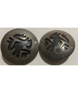 Rancho Alegre Taxco  Sterling Clip Earrings signed Miguel - £45.14 GBP