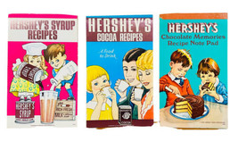 Vintage 1970 Hershey Chocolate Cocoa Syrup Recipe Cookbooks Notepads Lot... - £14.53 GBP