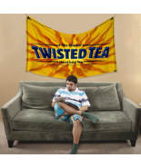 Twisted Tea Flag 3X5 Ft With Four Brass Grommets Funny Flag - $167.57 MXN
