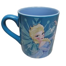 Walt Disney Frozen Elsa Coffee Mug Hot Chocolate Snowflakes Princess Cup 14 oz - £10.16 GBP