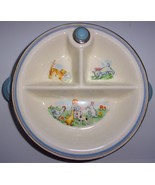 Vintage Bartsch Baby Boy Porcelain Stainless Steel Food Warming Dish - $12.99