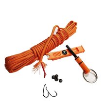 Munetoshi 550 Paracord Rope Orange Firecord Fishing Hooks Plummets Survi... - £10.11 GBP