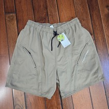 DECATHLON Creation ROCKRIDER Shorts Men&#39;s L Khaki Mountain Biking MTB Ne... - $44.50