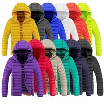 Slim-fit Lightweight Cotton-padded Plus Size Multi-color Down Jacket - £29.53 GBP+