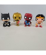 Funko Pop Lot of 4 Heroes Wonder Woman Spiderman Batman Star Wars No Boxes - $21.99