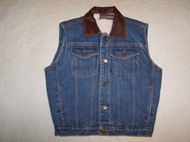 MEMBERS ONLY  Womens Denim Blue Warmer Vest Jacket Size S 8 - $54.99