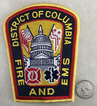 Vtg District Of Columbia Washington DC Fire And EMS Rescue Embroidered P... - £98.32 GBP