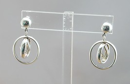 Gorgeous ATI Mexico Triple Loop Mobile Drop Earrings Sterling - £23.46 GBP