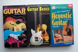 Beginning Guitar Introduction Electric &amp; Acoustic Basics VHS Tape Lot #2 - £15.52 GBP