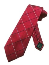 Jos. A. Bank Men&#39;s Silk Necktie Joseph A - One Size Neck Tie (Crimson Red) - £12.39 GBP