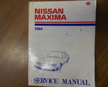 1984 84 Nissan Maxima Servizio Riparazione Negozio Manuale Fabbrica OEM ... - $59.00