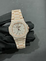 Fully Iced Out Hip Hop Watch Moissanite Diamond Watch - £758.19 GBP