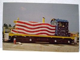 Railroad Postcard Train Locomotive Palm Beach Star Spangled Switcher 1776 Flag - £6.38 GBP