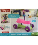Fisher-Price Rollin&#39; Tunes Unicorn with Music, Phrases, &amp; Sounds 2ways R... - £47.55 GBP
