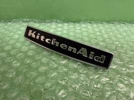 KitchenAid OEM ~ 4-1/4&quot; Metal Emblem Logo Badge Nameplate Trim, White - $26.10