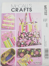 McCalls Crafts Sewing Pattern Knitting Needle Craft Organizer Pouch Tote Bag New - $4.94