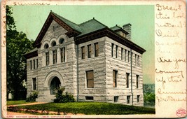 Dickinson Library Northfield Massachusetts MA 1907 DB Postcard Phostint ... - $4.90
