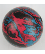 Vintage bowling ball ACE STAR marbled red blue black Drilled 12lbs COSMI... - $1,120.26 MXN