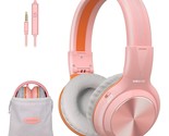 Girls Wired Headphones With Microphone, 85Db 94Db 104Db Volume Limited F... - £23.72 GBP