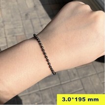 Not Allergic Skin Solid Titanium Chain Bracelets Husband and Wife Gift - £43.95 GBP