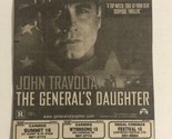 The General’s Daughter Movie Print Ad John Travolta TPA5 - £4.74 GBP