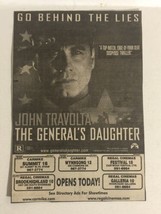 The General’s Daughter Movie Print Ad John Travolta TPA5 - £4.74 GBP