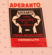 Vintage Aperanto Vermouth Tonique label - £3.80 GBP