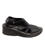Bzees Spirit Slingback Wedge Sandals Women 8.5M Black Orthopedic Comfort... - $37.31 CAD