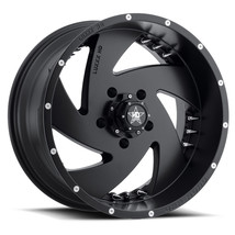 20x10 Luxxx HD6 Satin Black w/ Spike Rivets Off-Road Wheel (SET OF 4) - £805.75 GBP